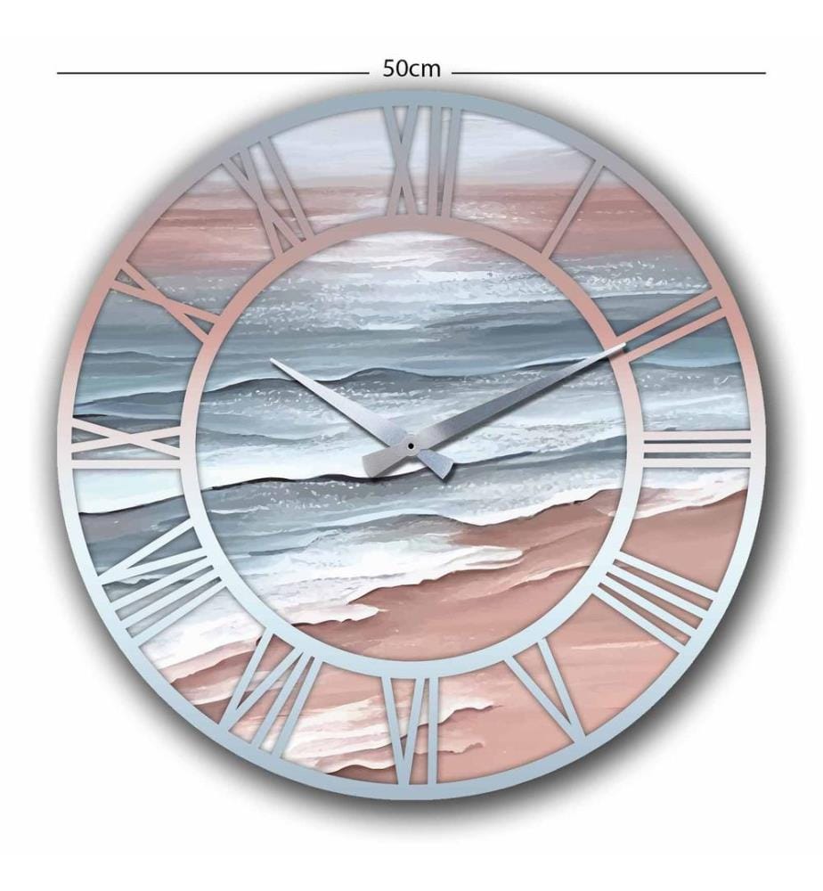 Dekorative MDF-Uhr, mehrfarbig, 100 % MDF