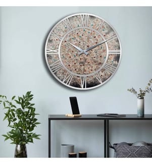 Orologio decorativo in MDF, multicolore, 100% MDF
