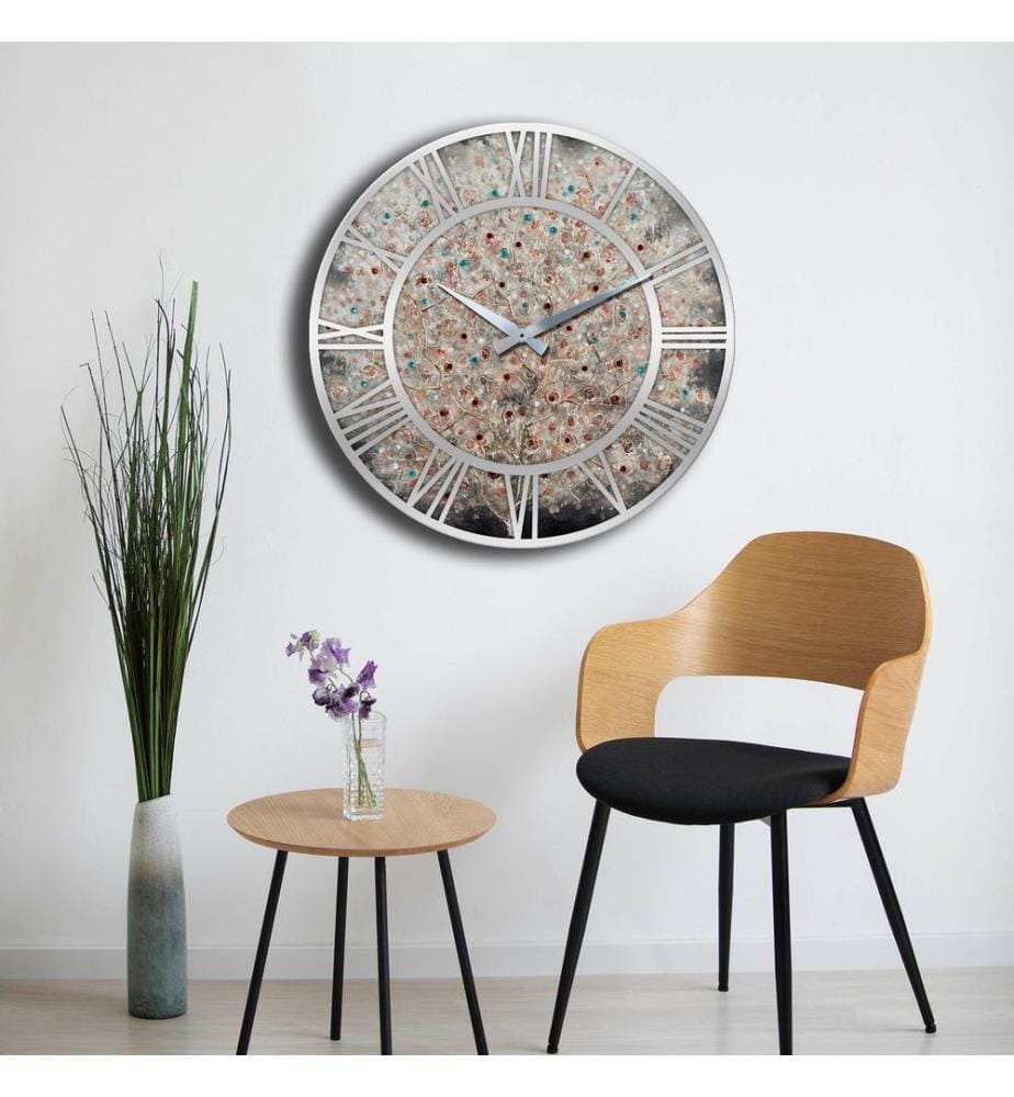 Dekorative MDF-Uhr, mehrfarbig, 100 % MDF