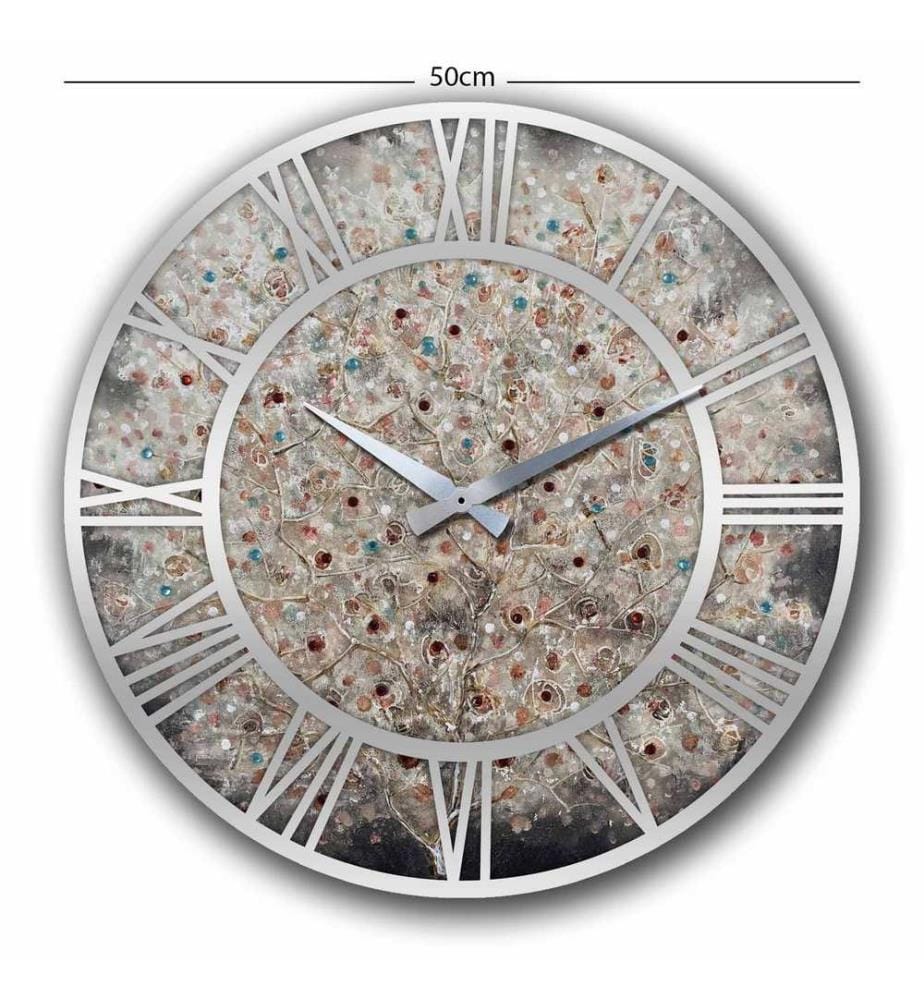 Dekorative MDF-Uhr, mehrfarbig, 100 % MDF