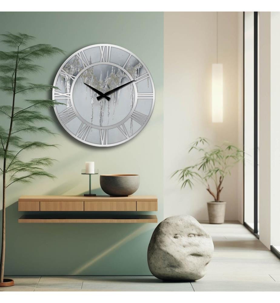 Dekorative MDF-Uhr, mehrfarbig, 100 % MDF