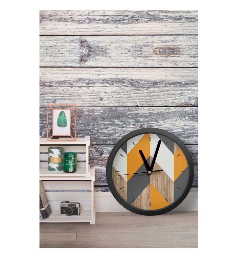 Dekorative MDF-Uhr, mehrfarbig, 100 % MDF