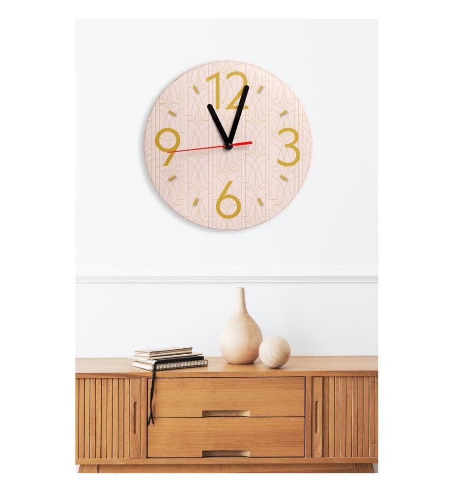 Dekorative MDF-Uhr, mehrfarbig, 100 % MDF