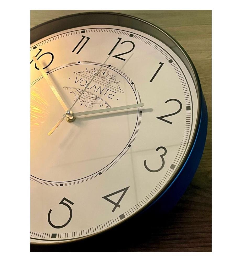 Decorative Wall Clock, Black, Silver, 100% PLASTIC