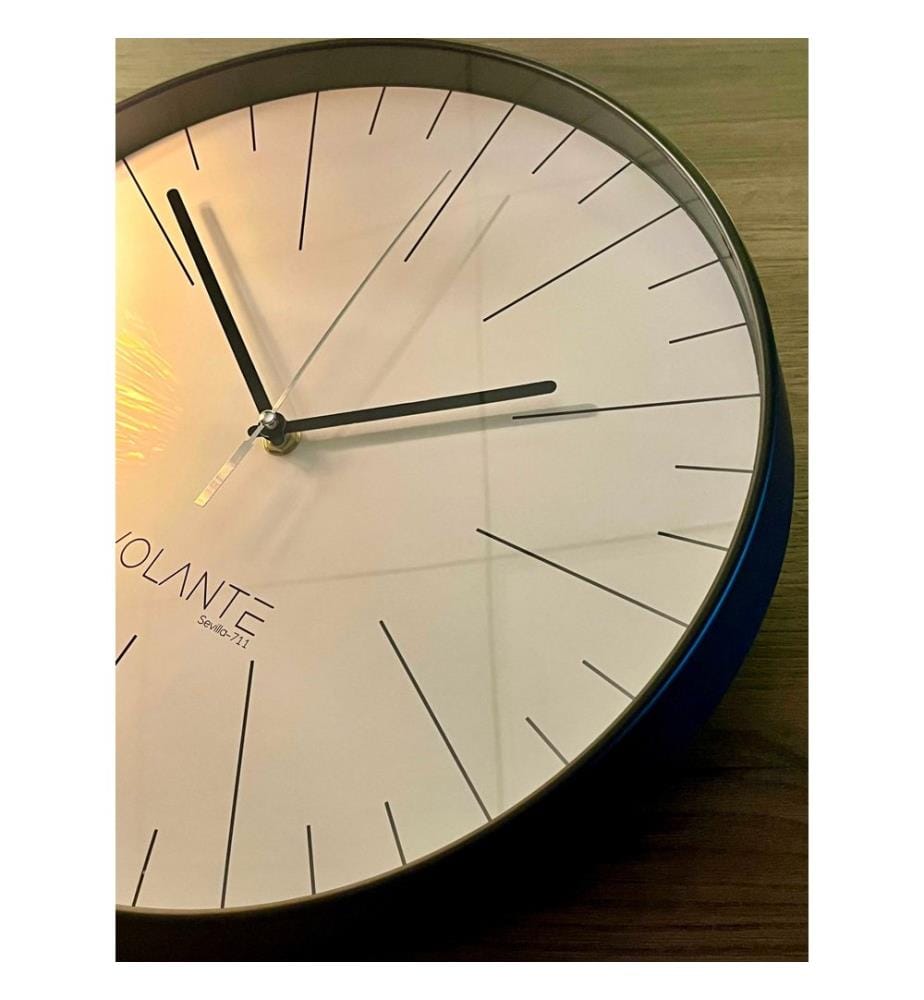 Decorative Wall Clock, Black, 100% PLASTIC