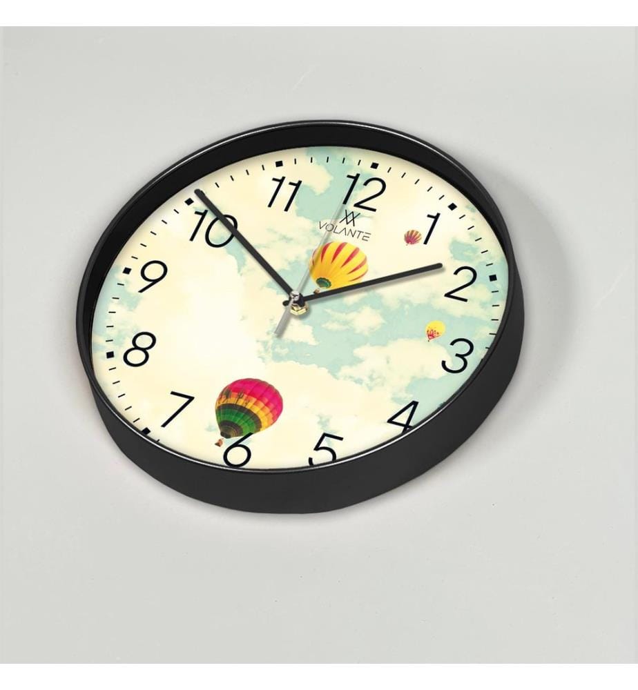 Dekorative Wanduhr, Mehrfarbig, 100 % KUNSTSTOFF
