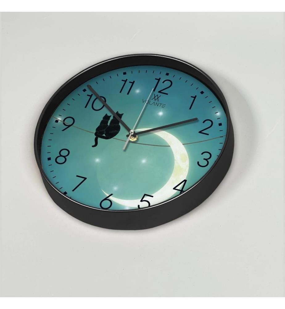 Dekorative Wanduhr, Mehrfarbig, 100 % KUNSTSTOFF