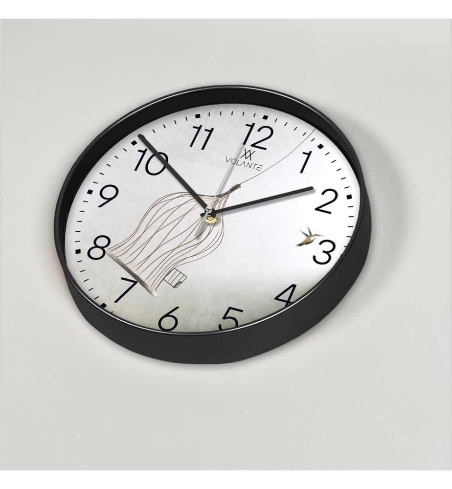 Dekorative Wanduhr, Mehrfarbig, 100 % KUNSTSTOFF