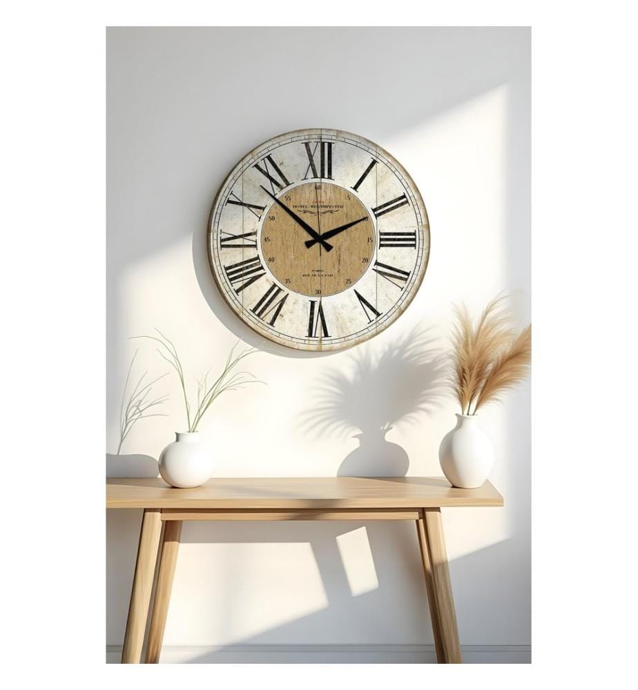 Dekorative MDF-Uhr, mehrfarbig, 100 % MDF