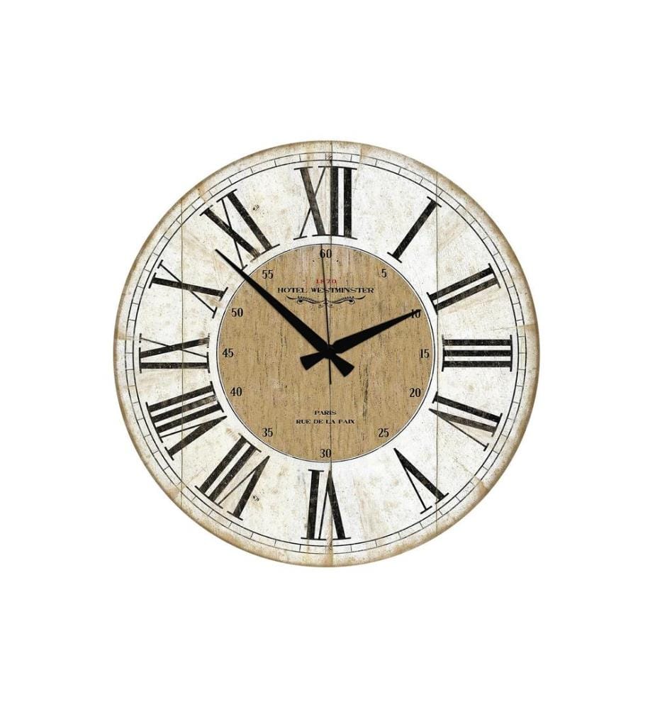 Dekorative MDF-Uhr, mehrfarbig, 100 % MDF