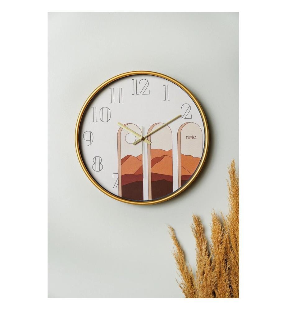 Dekorative Wanduhr, mehrfarbig, 100 % GLAS