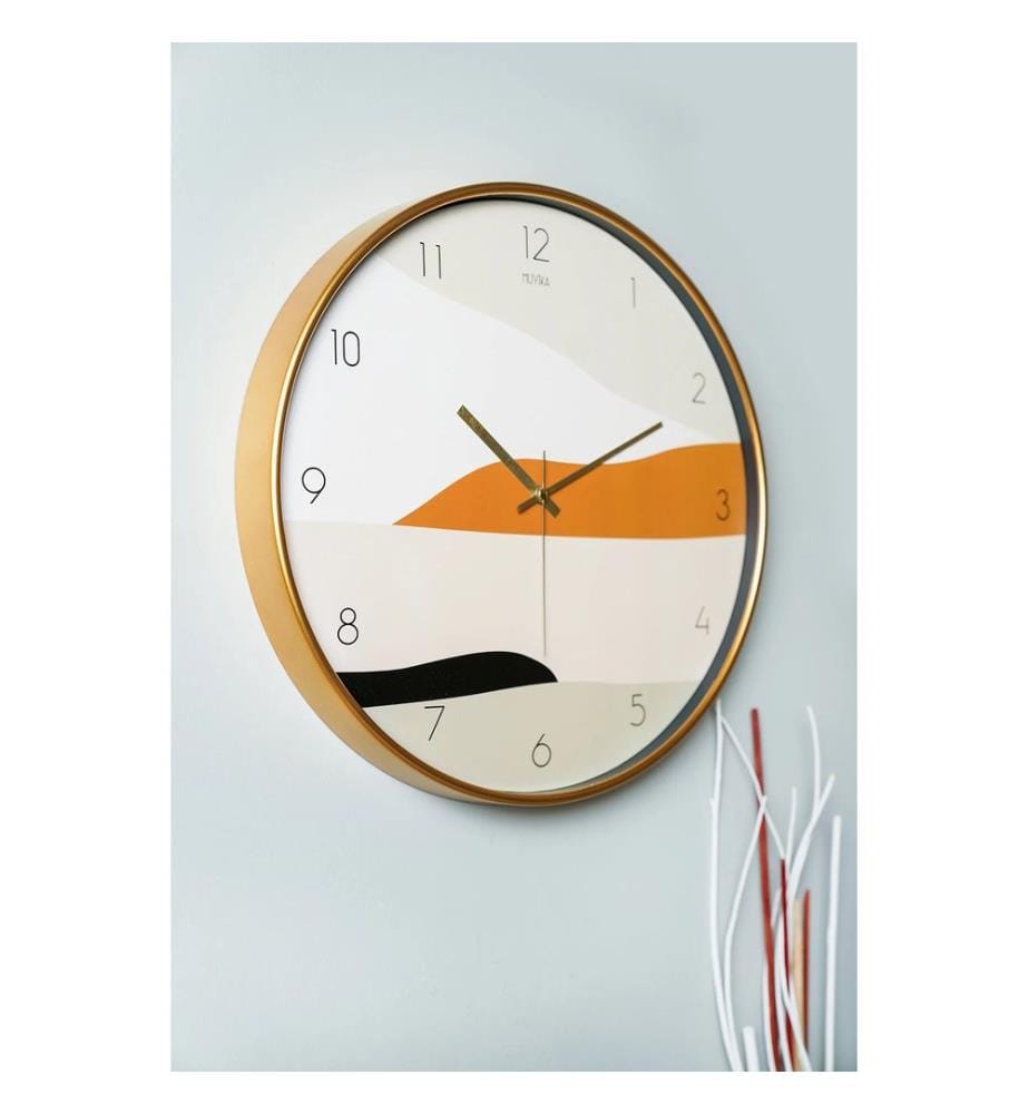 Dekorative Wanduhr, mehrfarbig, 100 % GLAS