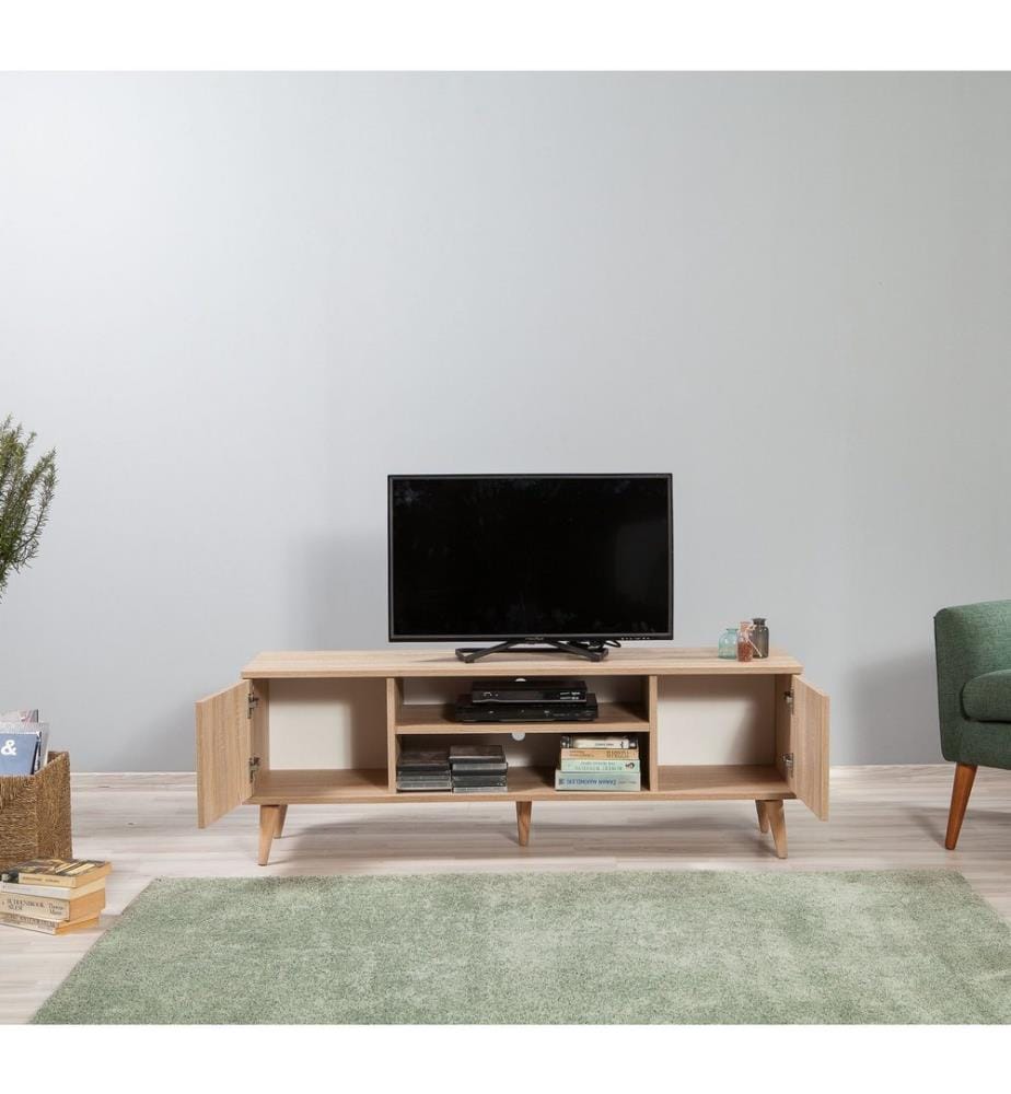 Sonomo, Armadi Tv, 50X140X40 cm, Piastra Di Particelle Con Rivestimento A Melamina