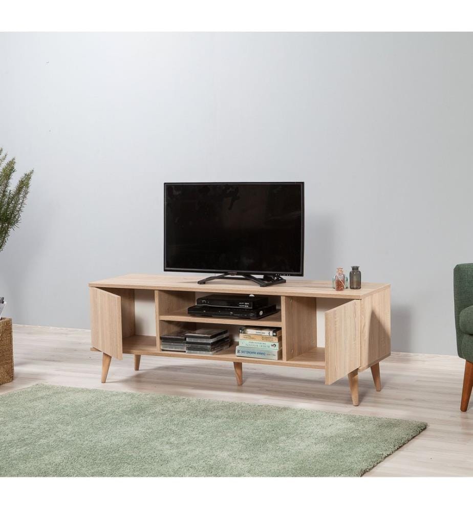 Sonomo, Armadi Tv, 50X140X40 cm, Piastra Di Particelle Con Rivestimento A Melamina