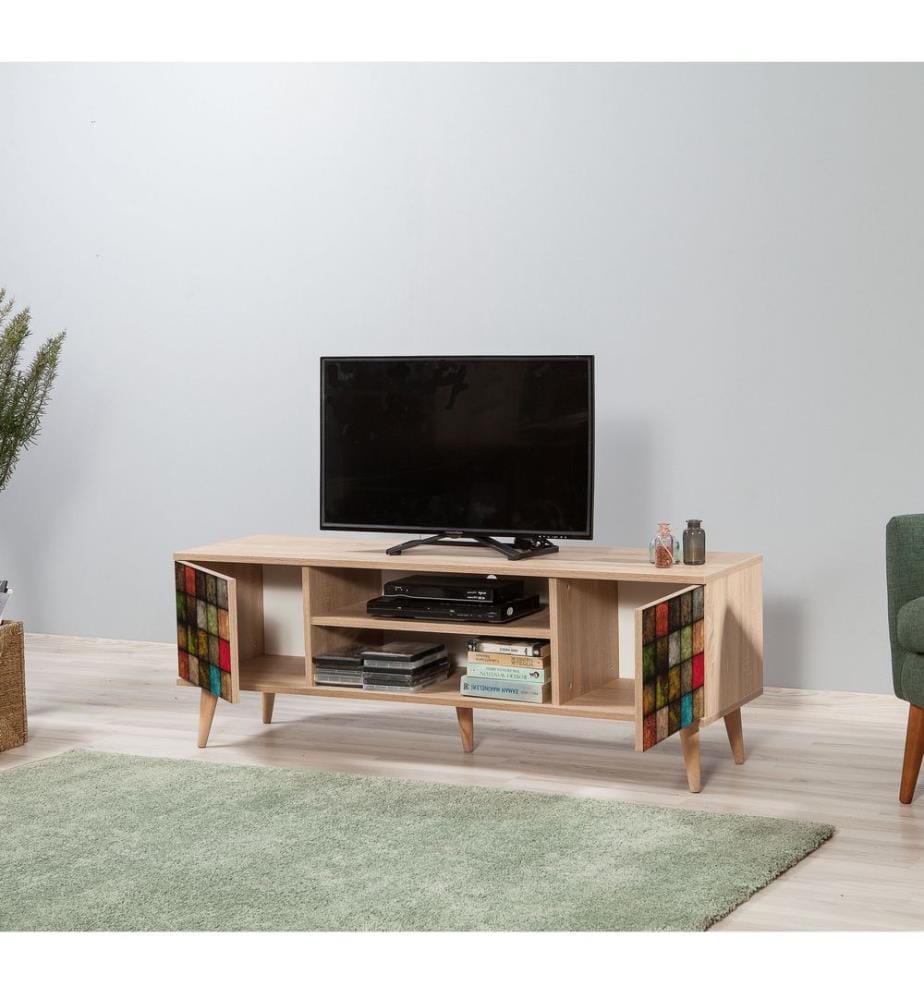 Sonomo, Armoires Tv, 50X140X40 cm, Plaque De Particules Enrobée De Mélamine