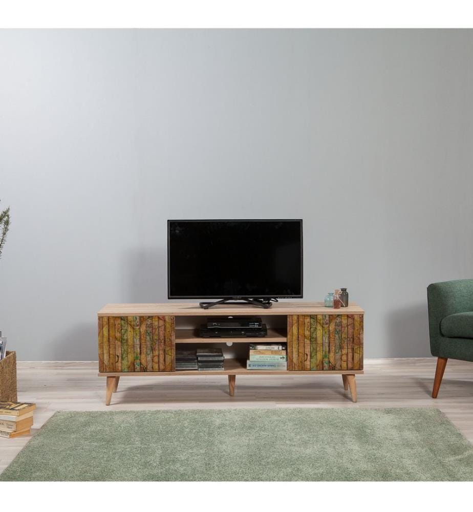 Sonomo, Armadi Tv, 50X140X40 cm, Piastra Di Particelle Con Rivestimento A Melamina
