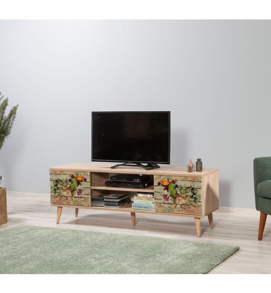 Sonomo, Armadi Tv, 50X140X40 cm, Piastra Di Particelle Con Rivestimento A Melamina