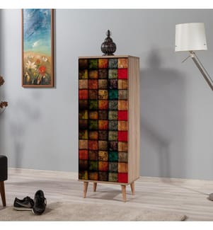 Sonomo, Armadi Per Scarpe, 135X50X38 cm, Piastra Di Particelle Rivestita Con Melamina