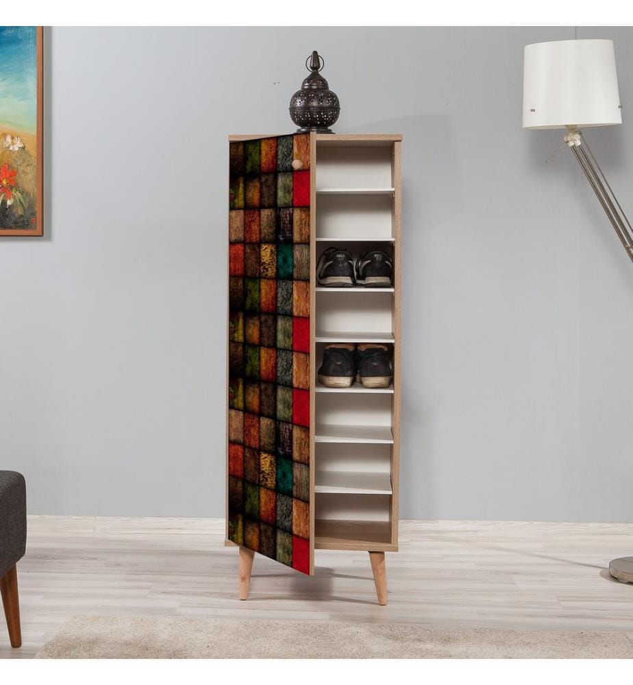 Sonomo, Schuhschränke, 135X50X38 cm, Melaminbeschichtete Partikelplatte