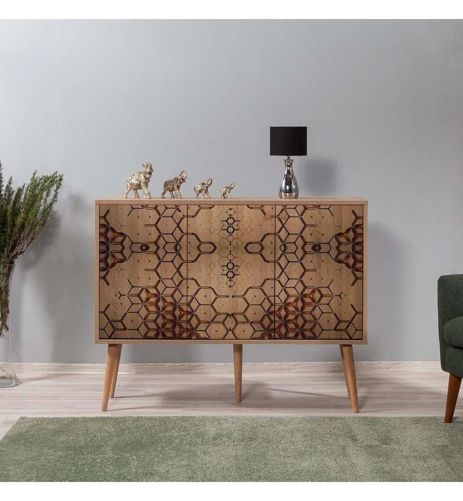 Sonomo, Cassette Di Cassetti, 90X120X36 cm, Piastra Di Particelle Con Rivestimento A Melamina