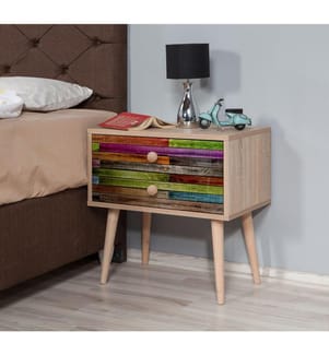 Sonomo, Comodino E Armadi, 61X60X40 cm, Piastra Di Particelle Rivestita Di Melamina