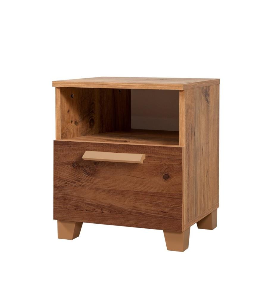 Ganastro Atlantico, Comodino E Armadi, 52X45X40 cm, Piastra Di Particelle Rivestita Di Melamina
