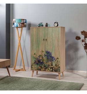 Sonomo, Armadi Per Scarpe, 127X80X36 cm, Piastra Di Particelle Con Rivestimento A Melamina