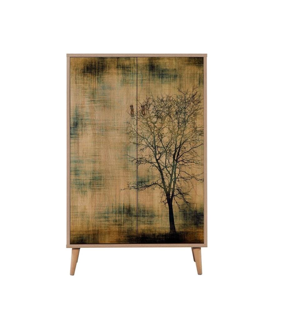 Sonomo, Schuhschränke, 127X80X36 cm, Melaminbeschichtete Partikelplatte
