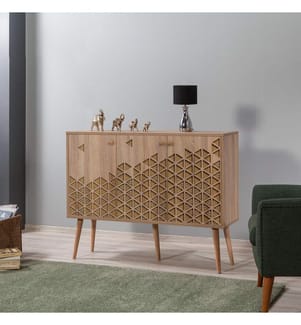 Sonomo, Cassettiere, 90X120X36 cm, Piastra Di Particelle Con Rivestimento Melamina