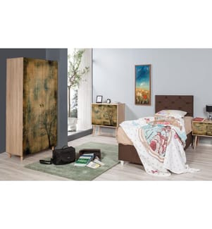 Sonomo, Armadi, 192X90X52 cm, Piastra Di Particelle Con Rivestimento A Melamina