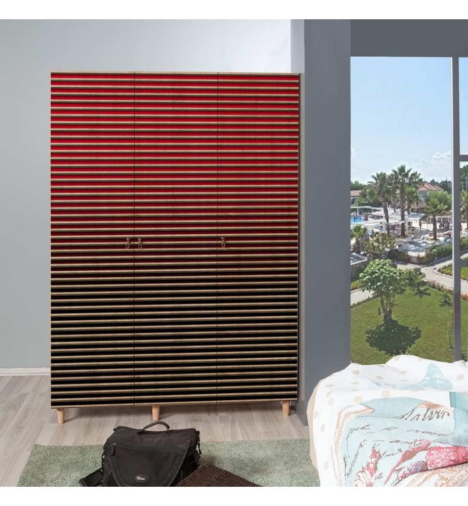 Sonomo, Armadi Per Vestiti, 192X135X52 cm, Piastra Di Particelle Rivestita Con Melamina