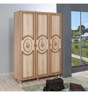 Sonomo, Armadi Per Vestiti, 192X135X52 cm, Piastra Di Particelle Rivestita Con Melamina