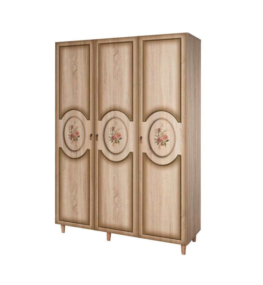 Sonomo, Armadi Per Vestiti, 192X135X52 cm, Piastra Di Particelle Rivestita Con Melamina