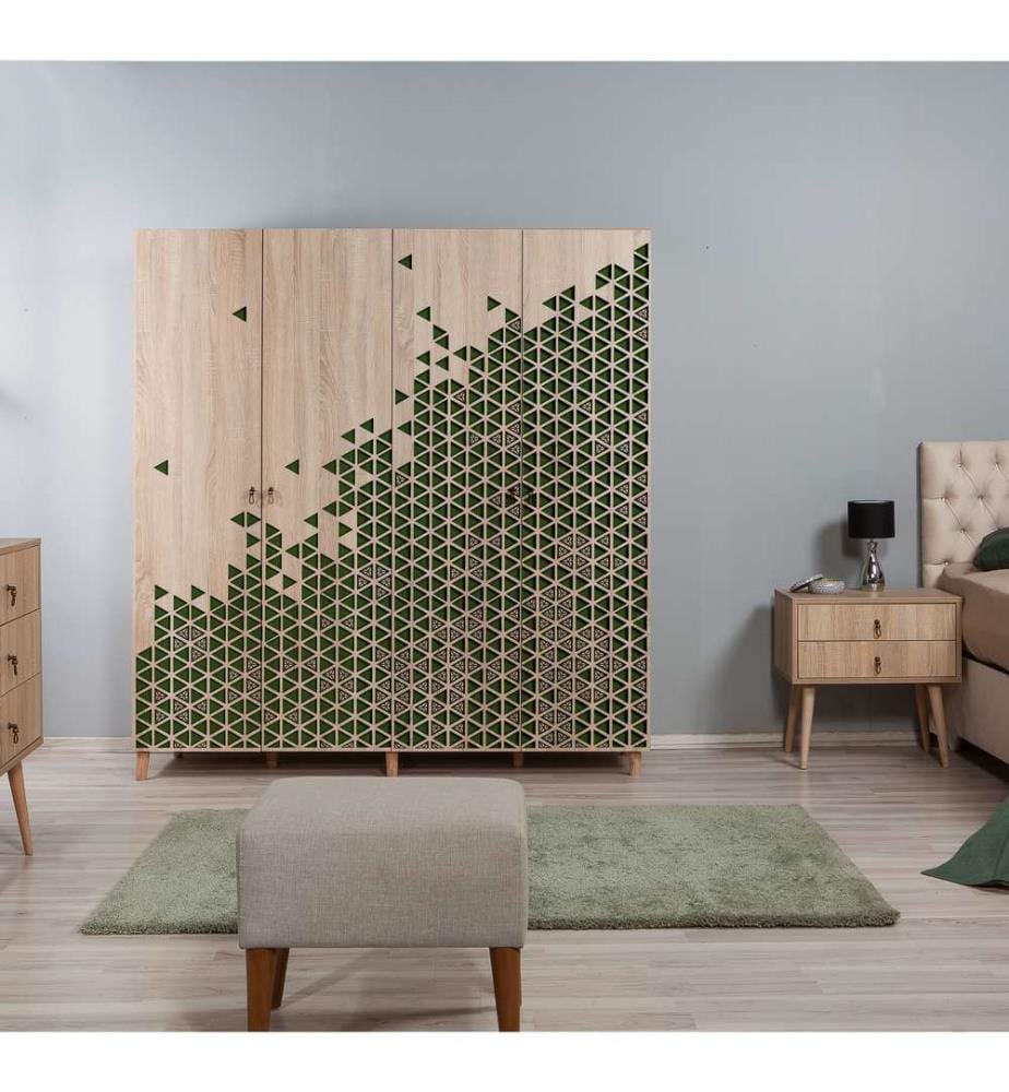 Sonomo, Armadi, 192X180X52 cm, Piastra Di Particelle Rivestita Con Melamina