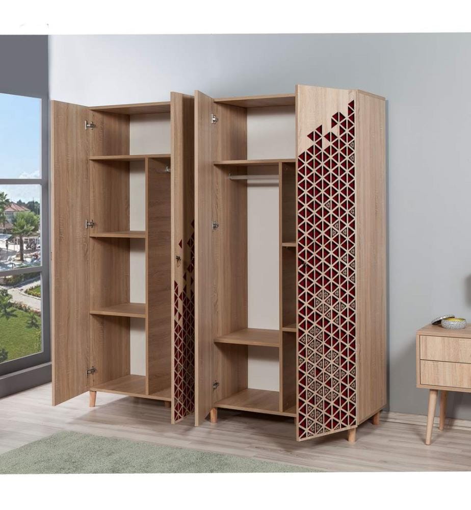 Sonomo, Armadi, 192X180X52 cm, Piastra Di Particelle Rivestita Con Melamina