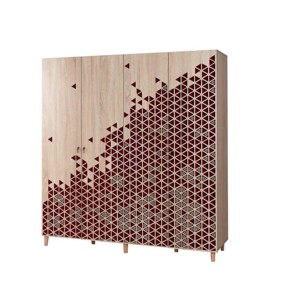 Sonomo, Armadi, 192X180X52 cm, Piastra Di Particelle Rivestita Con Melamina
