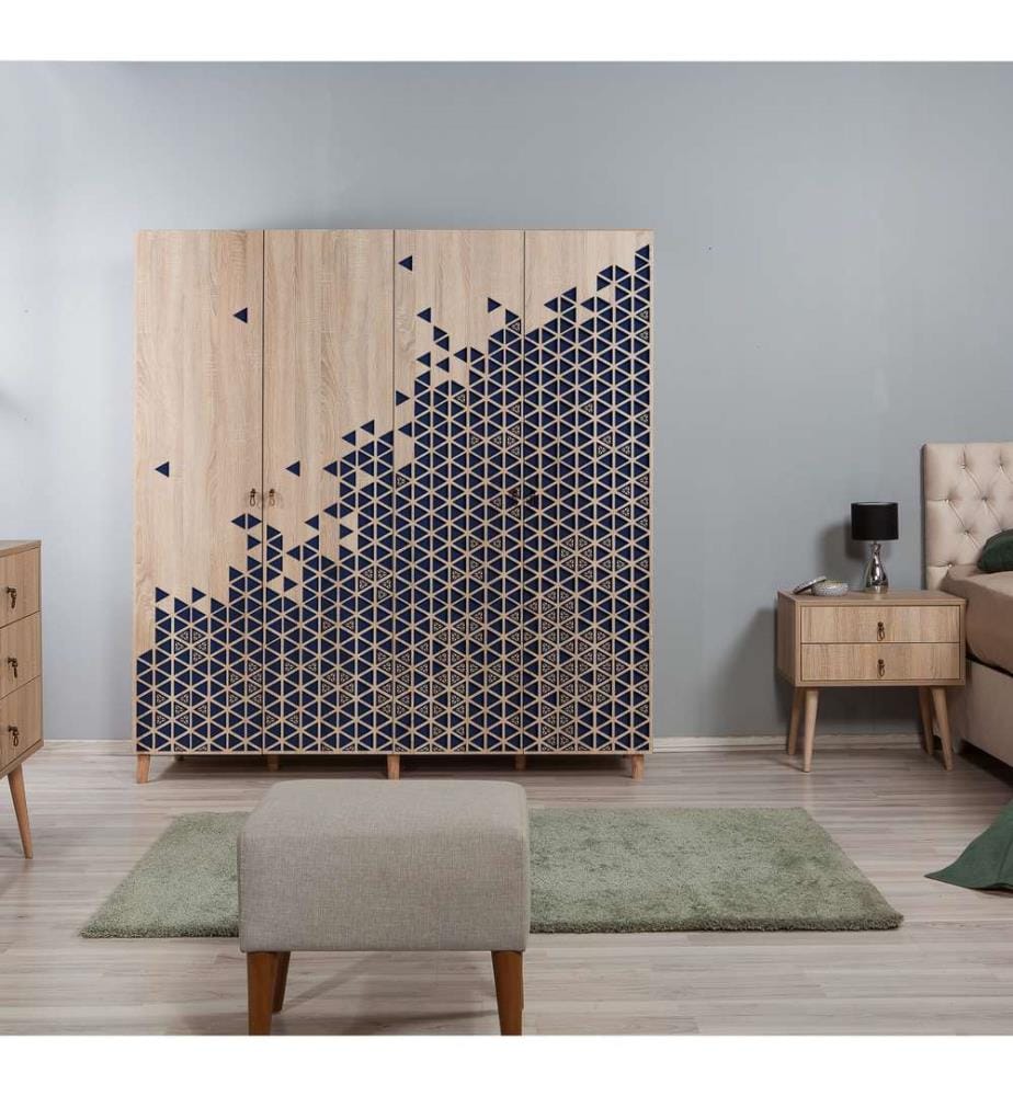 Sonomo, Armadi, 192X180X52 cm, Piastra Di Particelle Rivestita Con Melamina