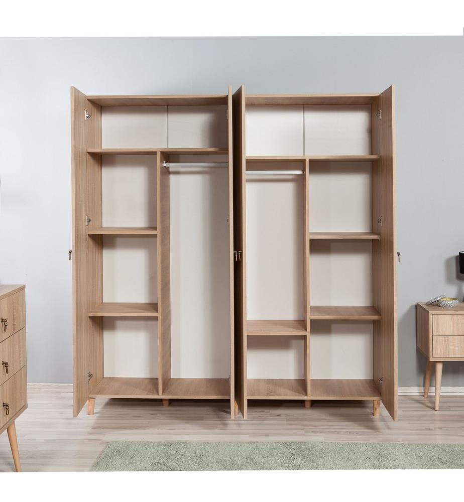 Sonomo, Armadi, 192X180X52 cm, Piastra Di Particelle Rivestita Con Melamina