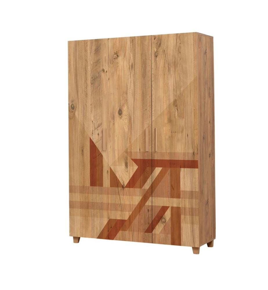 Pino Atlantico, Armadi, 189X120X48 cm, Piastra Di Particelle Con Rivestimento Di Melamina