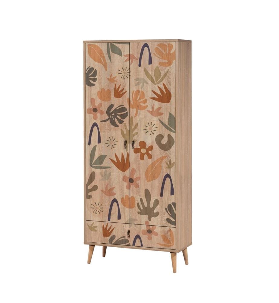 Colorato, Armadi, 190X80X45 cm, Piastra Di Particelle Con Rivestimento Melamina