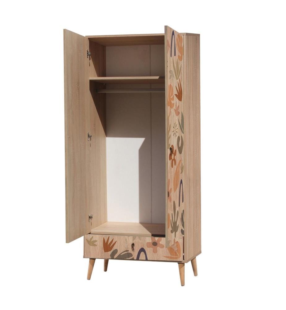 Colorato, Armadi, 190X80X45 cm, Piastra Di Particelle Con Rivestimento Melamina