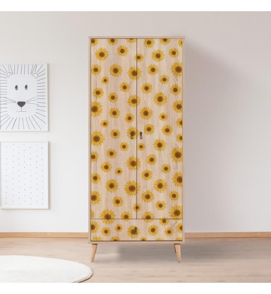 Colorato, Armadi, 190X80X45 cm, Piastra Di Particelle Con Rivestimento A Base Di Melamina