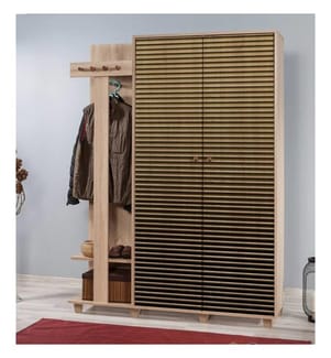 Sonomo, Supporto Per Il Cloakroom, 194X135X36 cm, Piastra Di Particelle Rivestita Con Melamina