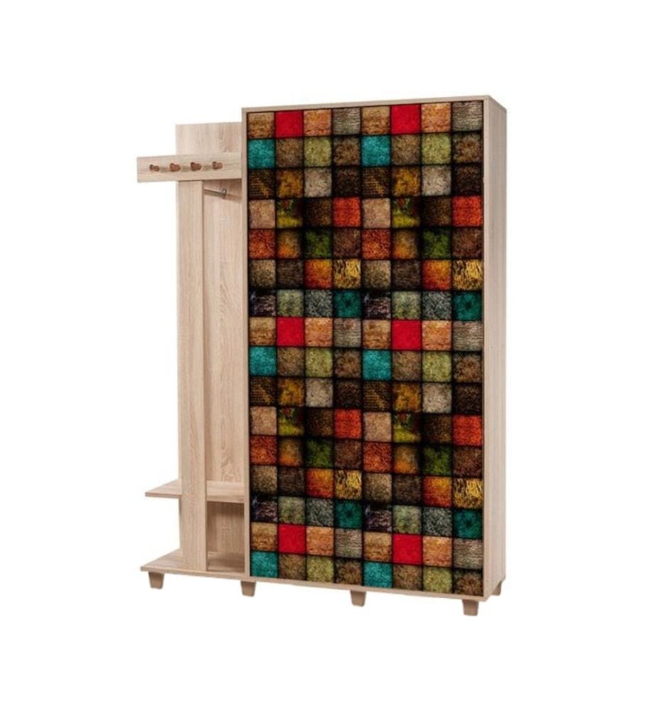 Sonomo, Supporto Per Il Cloakroom, 194X135X36 cm, Piastra Di Particelle Rivestita Con Melamina