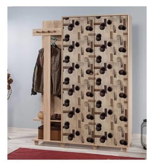 Sonomo, Supporto Per Il Cloakroom, 194X135X36 cm, Piastra Di Particelle Rivestita Con Melamina