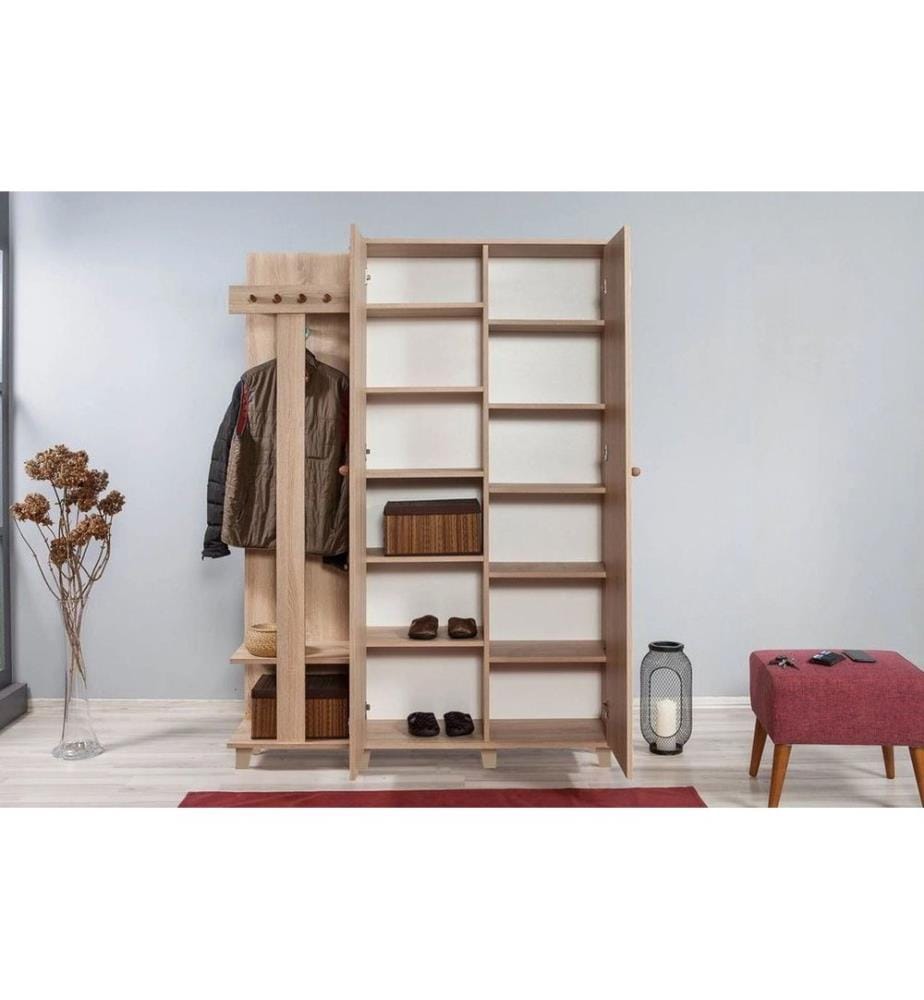 Sonomo, Supporto Per Il Cloakroom, 194X135X36 cm, Piastra Di Particelle Rivestita Con Melamina