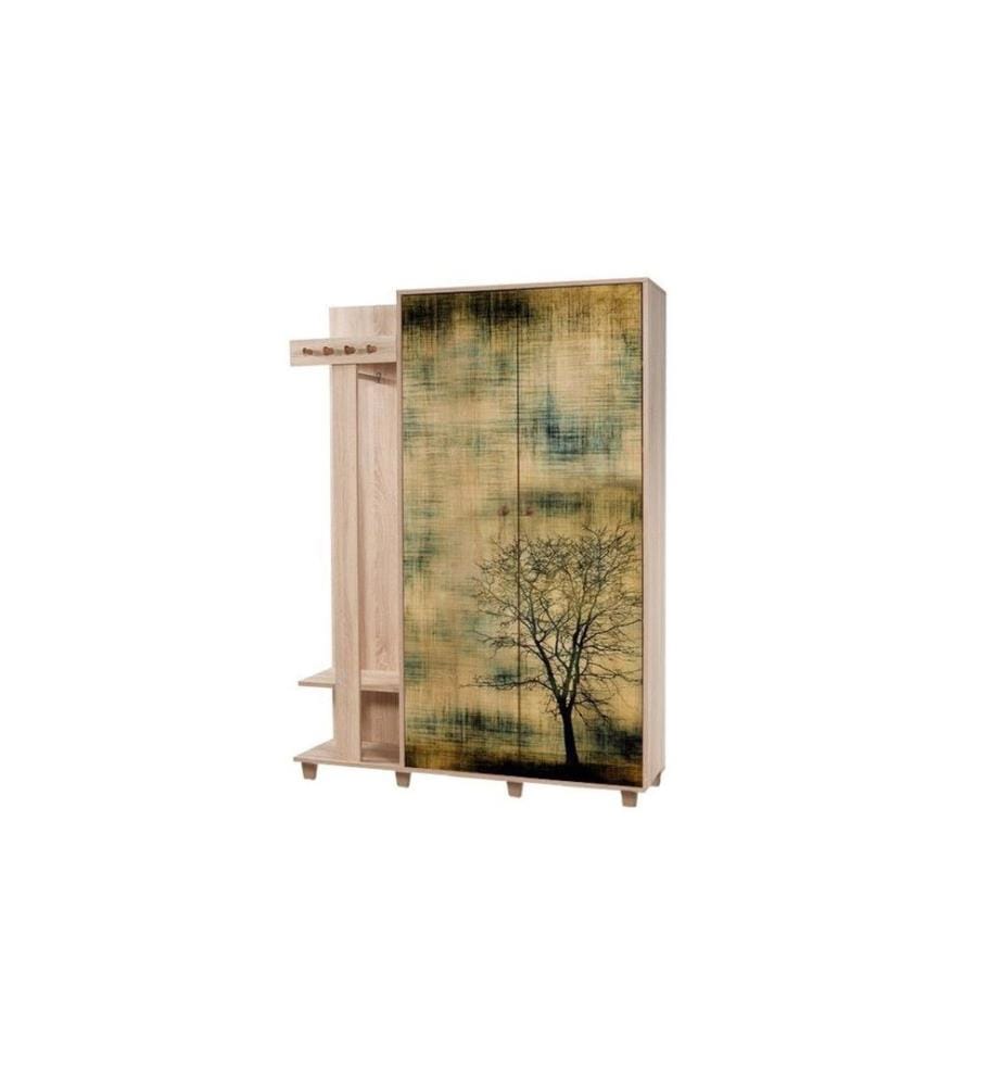 Sonomo, Supporto Per Il Cloakroom, 194X135X36 cm, Piastra Di Particelle Rivestita Con Melamina
