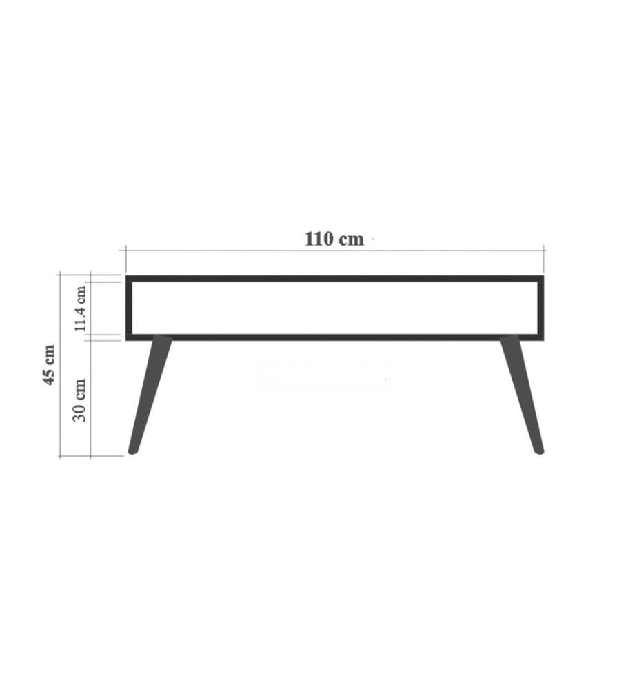 Coffee Table, Atlantic PineGreen, Melamine Coated Particle Board