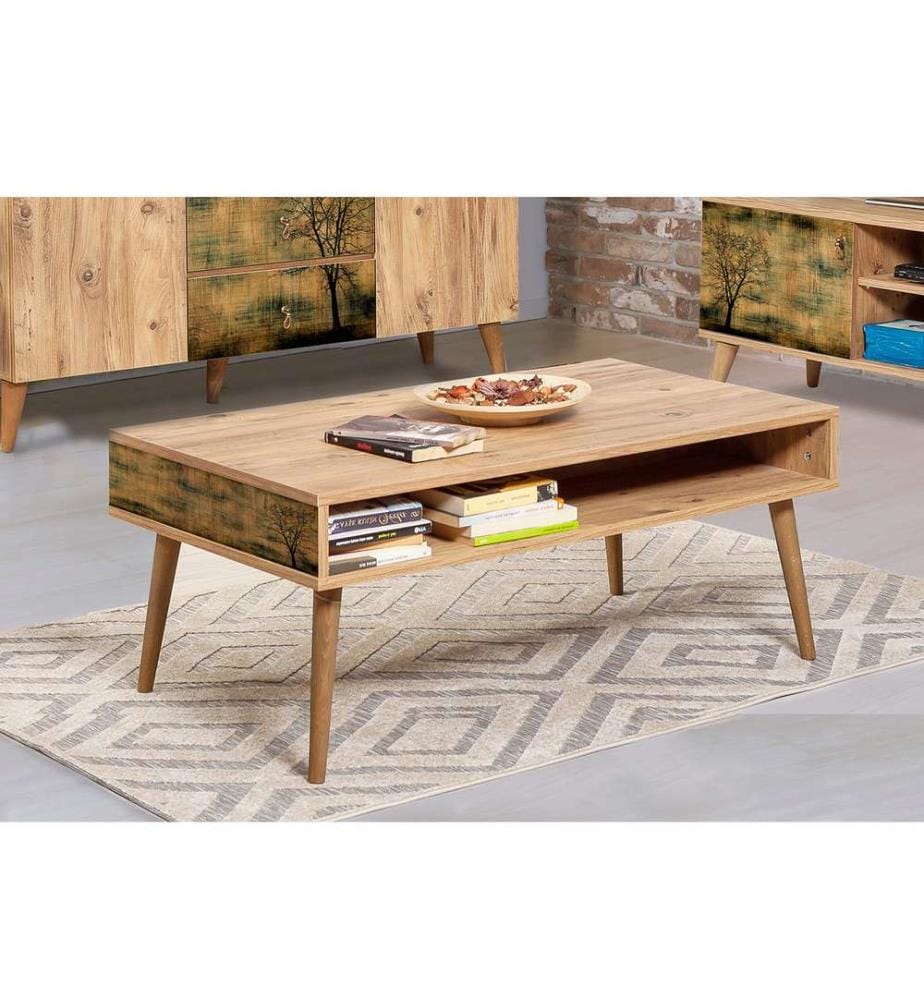 Pino Atlantico, Tavolini, 45X110X60 cm, Piastra Di Particelle Rivestita Di Melamina