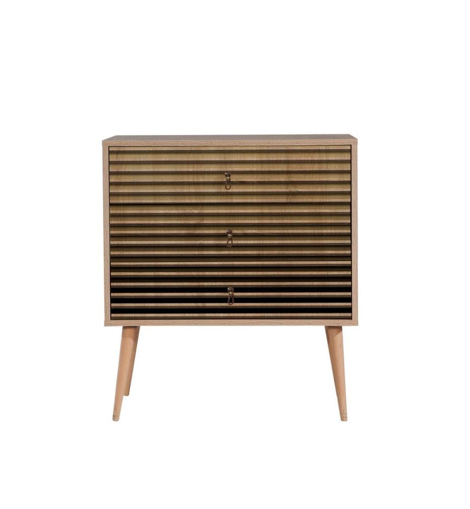 Sonomo, Cassette Di Cassetti, 90X80X40 cm, Piastra Di Particelle Rivestita Con Melamina